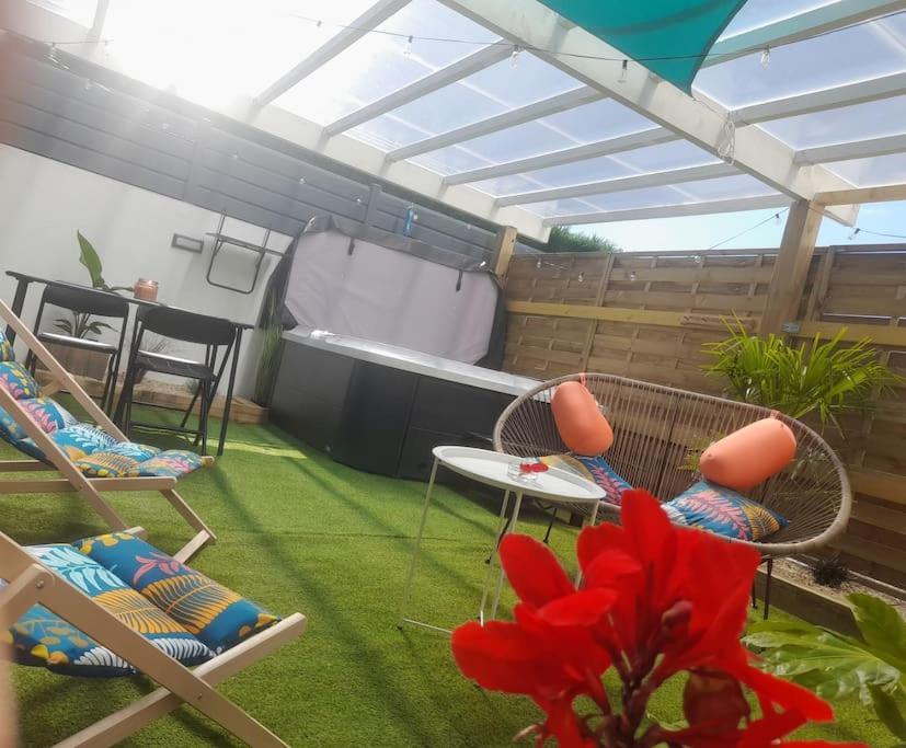 Maison 4Pers Avec Jacuzzi Privatif Couvert Proche Ocean Brem-sur-Mer Extérieur photo